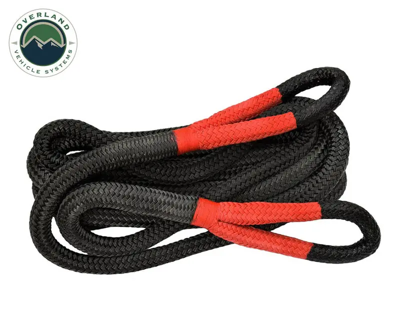 Overland Vehicle Systems Brute Kinetic Recovery Strap W/ Storage Bag - 1In X 30Ft 1