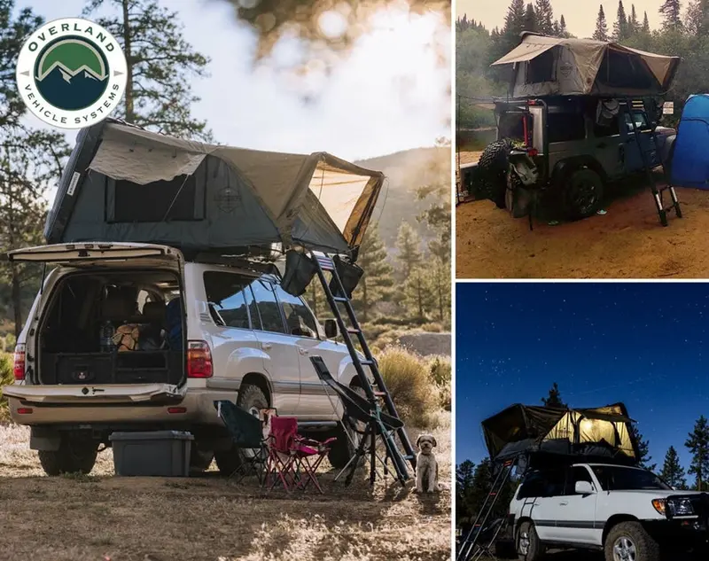Overland Vehicle Systems Bushveld Ii Hard Shell Roof Top Tent - 2 Person 1