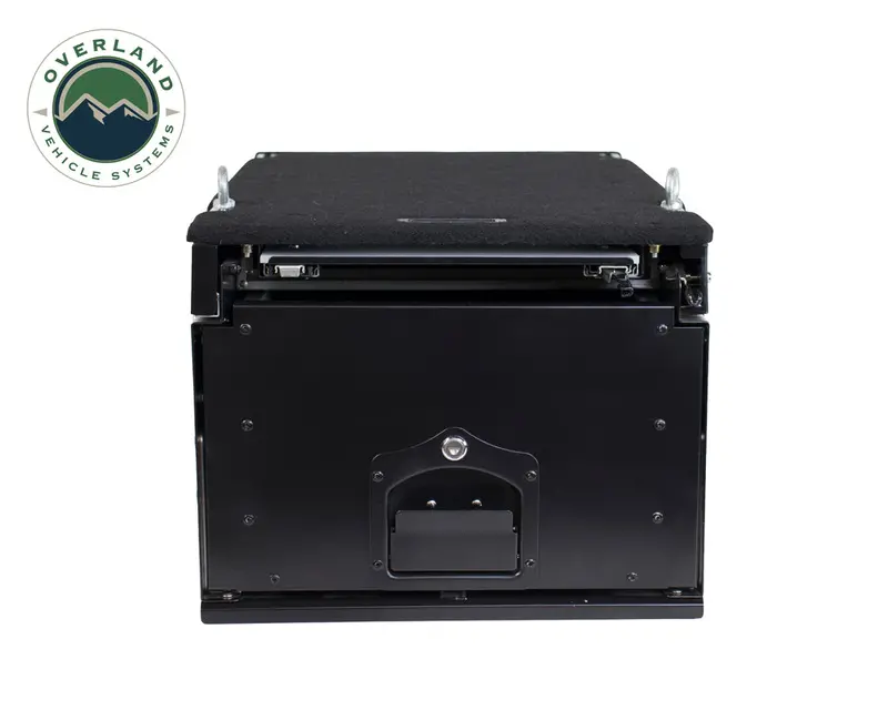 Overland Vehicle Systems Cargo Box W/Slide Out Drawer - Black Powder Coat 1
