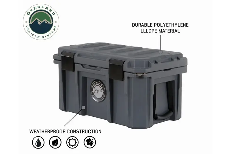 Overland Vehicle Systems Dry Storage Box 53Qt - Dark Grey 2