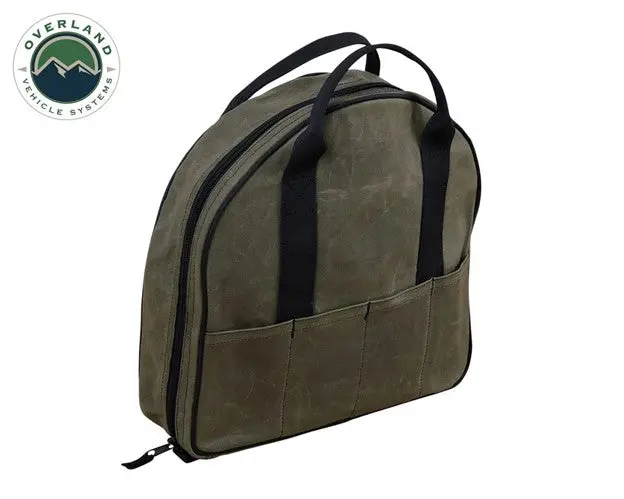 Overland Vehicle Systems Jumper Cable Bag #16, Waxed Canvas 1