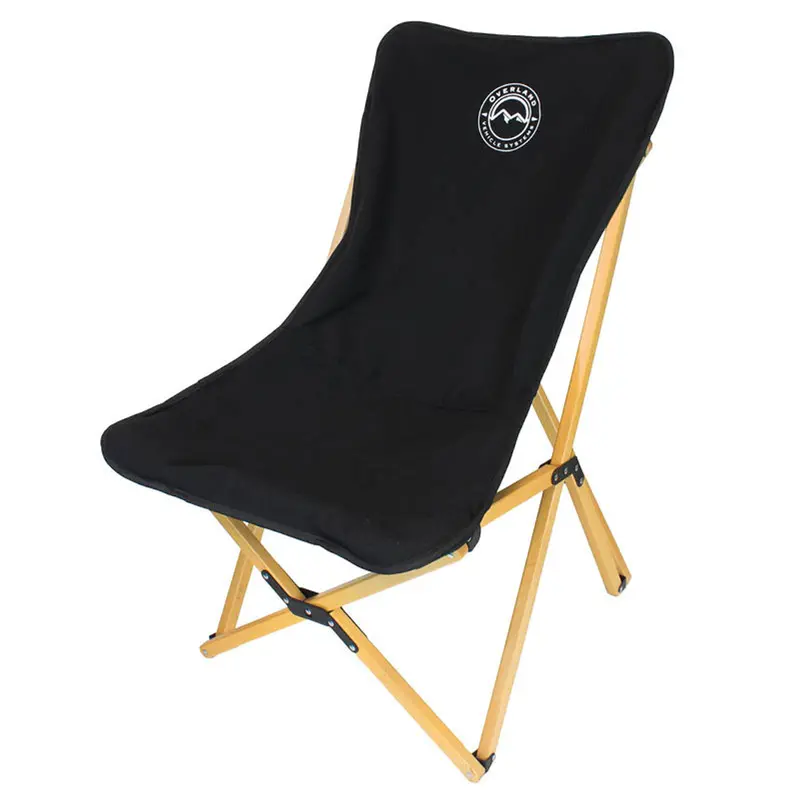 Overland Vehicle Systems Kick It Camp Chair - Wood Base & Storage Bag 1