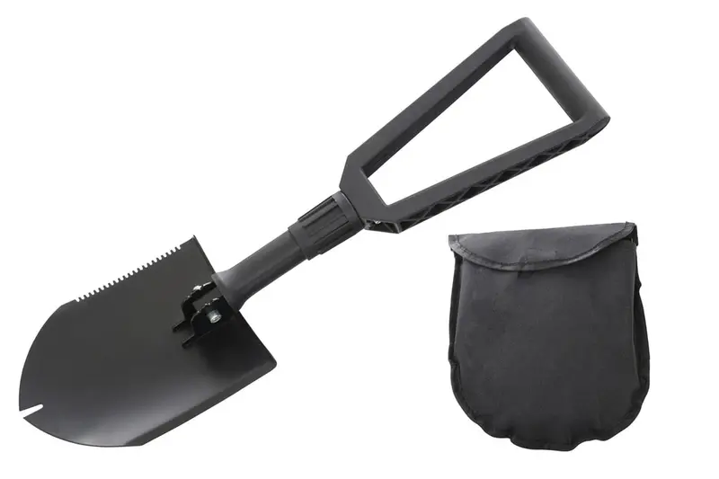 Overland Vehicle Systems Multifunctional Military Style Utility Shovel W/Carrying Case 1