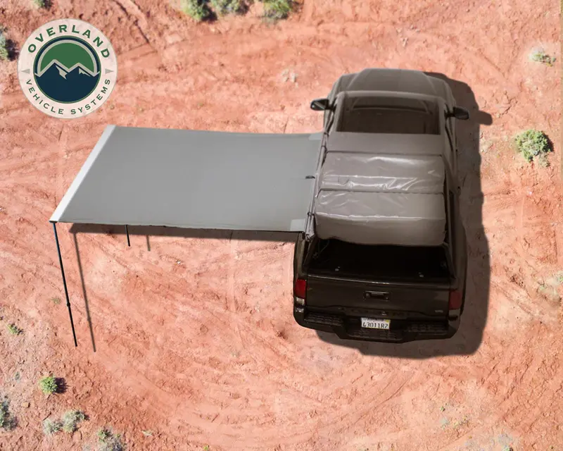 Overland Vehicle Systems Nomadic 2.0 Awning W/ Black Cover, 6.5Ft 1