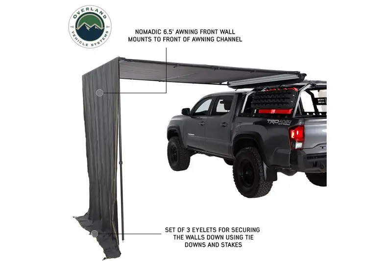 Overland Vehicle Systems Nomadic 6.5Ft Awning Shade Wall 1