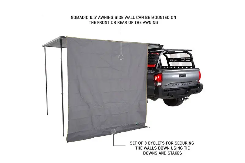 Overland Vehicle Systems Nomadic Awning Side Shade Wall 1