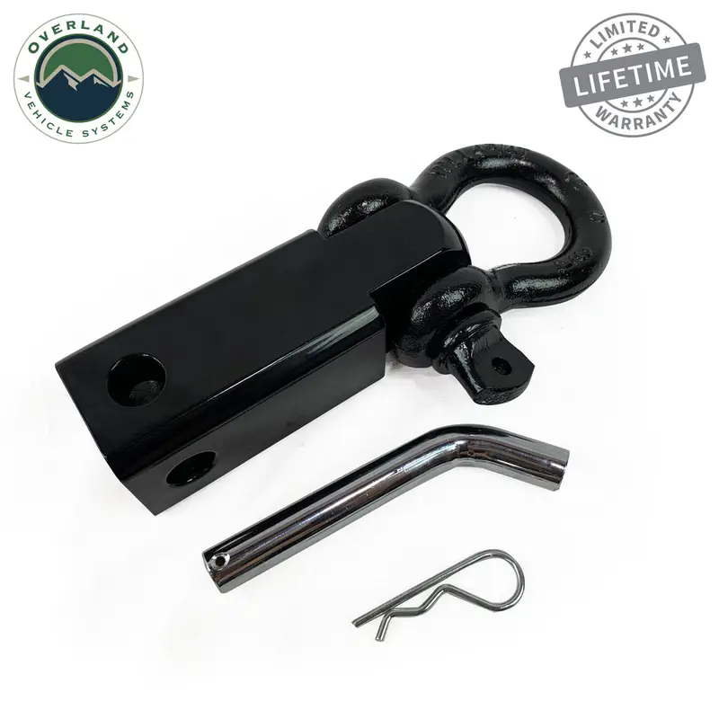 Overland Vehicle Systems Receiver Mount 3/4In 4.75 Ton Recovery Shackle 1