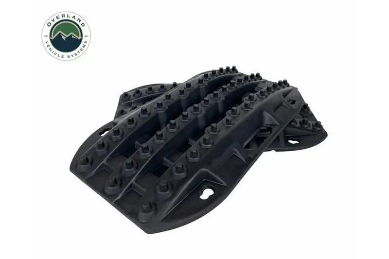 Overland Vehicle Systems Recovery Ramp Small W/ Pull Strap And Storage Bag - Black 1