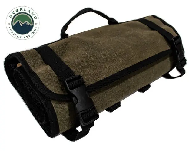 Overland Vehicle Systems Rolled First Aid Bag #16, Waxed Canvas 1