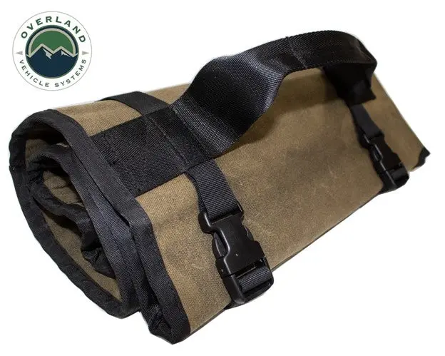 Overland Vehicle Systems Rolled Tools Bag, Waxed Canvas 1