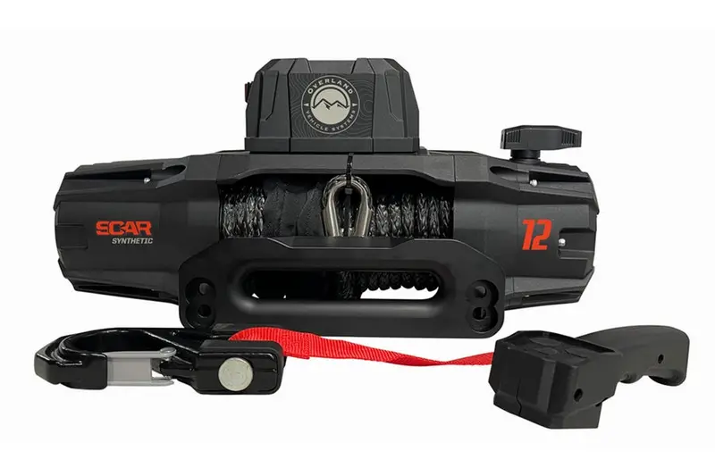 Overland Vehicle Systems Scar 12S Winch W/ Synthetic Rope, Wireless Remote 1