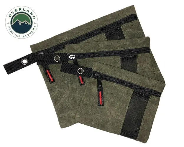 Overland Vehicle Systems Small Bags - Set Of 3, Waxed Canvas 1