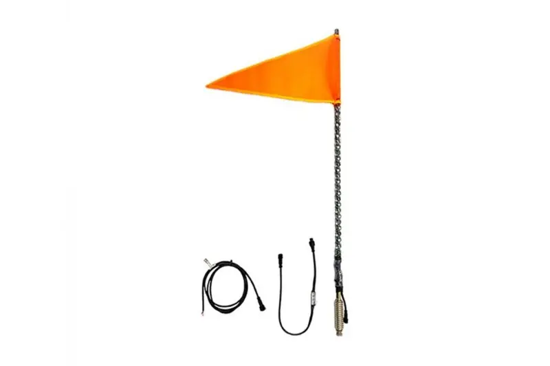 Quake Led 2Ft Led Whip Light W/ Rgb Accent - Quad Lock/Interlock - Pair 1