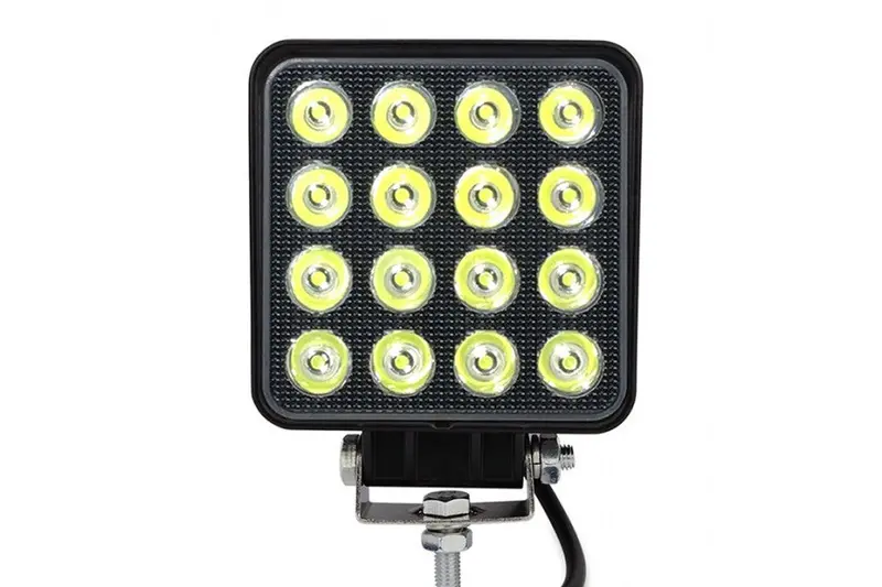 Quake Led 4In Work Light - Spot Beam Pattern, Rgb Accent, 48W 1
