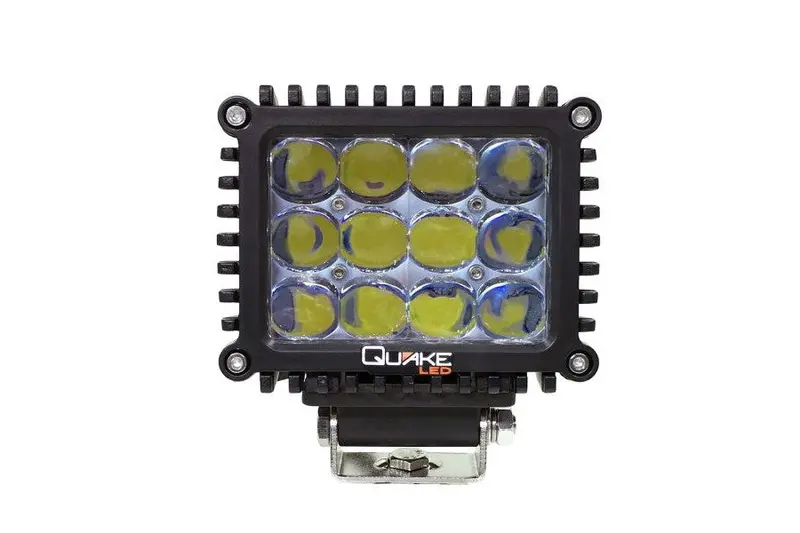 Quake Led 4In Work Light - Spot Beam Pattern, Rgb Accent, 60W 1