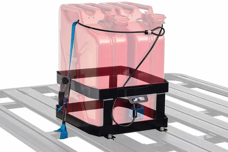 Rhino Rack Double Vertical Jerry Can Holder 1