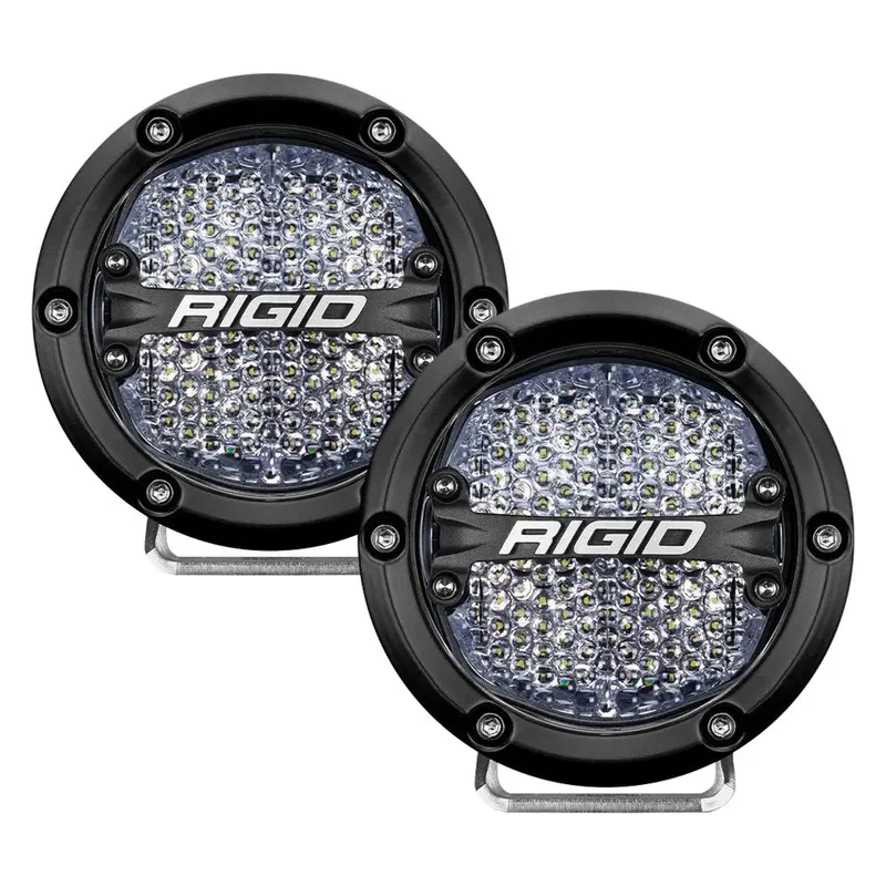 Rigid Industries 360-Series 4In Led Off-Road Diffused Lights - White Backlight - Pair 1