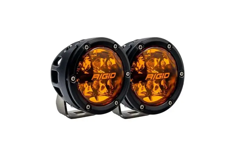 Rigid Industries 360-Series 4In Spot W/Amber Pro Lens - Pair 1