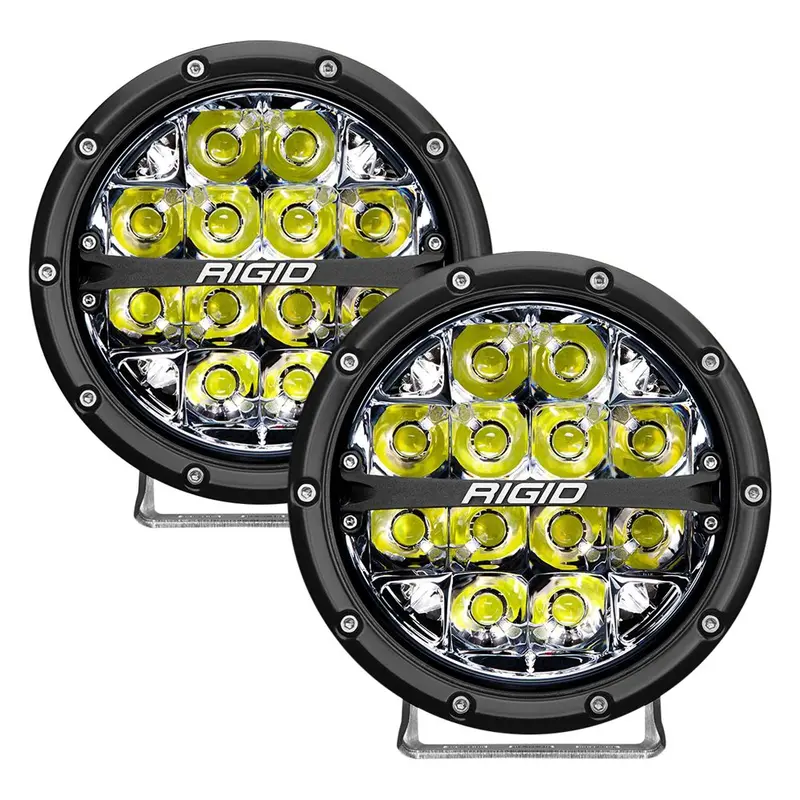 Rigid Industries 360-Series 6In Led Off-Road Spot Beam - White Backlight - Pair 1