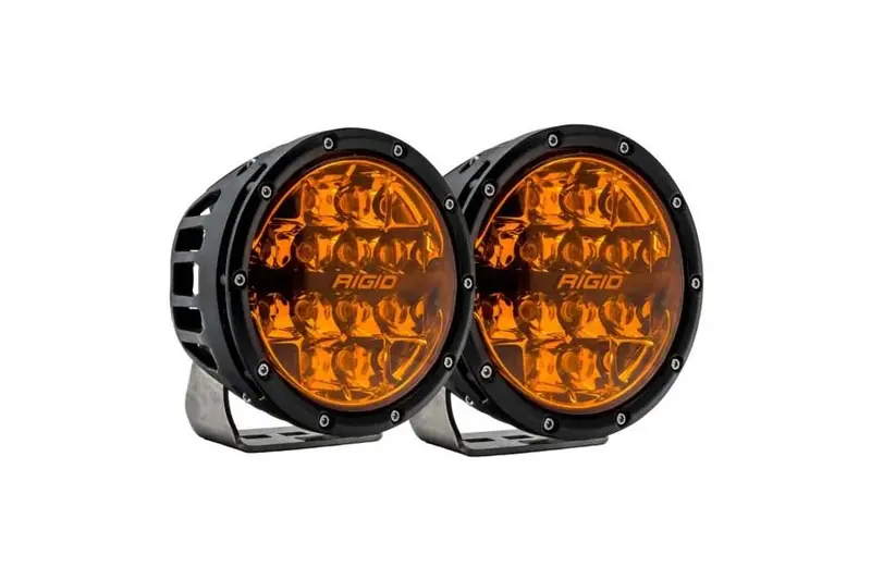 Rigid Industries 360-Series 6In Spot W/Amber Pro Lens - Pair 1