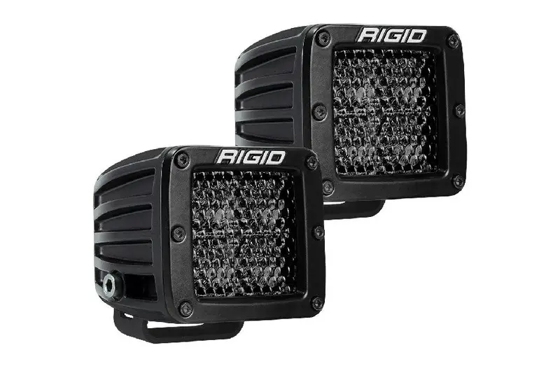Rigid Industries D-Series Midnight Pro Spot Diffused Led Lights - Pair 1