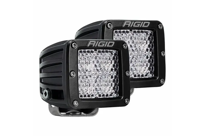 Rigid Industries D-Series Pro Flood Diffused Surface Mount Lights - Pair 1