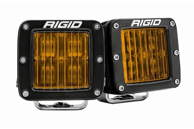 Rigid Industries D-Series Pro Sae Fog Lights, Yellow - Pair 1