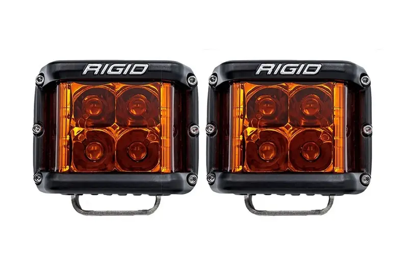 Rigid Industries D-Ss Led Spot Lights W/ Amber Pro Lens - Pair 1