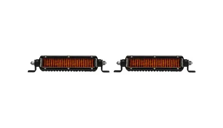 Rigid Industries Sr-Series Sae 6In W/Amber Pro Lens - Pair 1