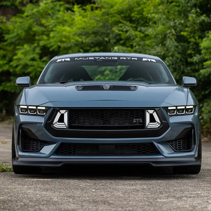 Rtr Mustang Upper Grille W/ Led Air Intakes (2024+) 1