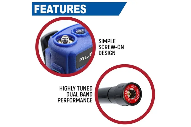 Rugged Radios Long Range Antenna For R1 / Rdh-X / Abh7 Handheld Radio 2