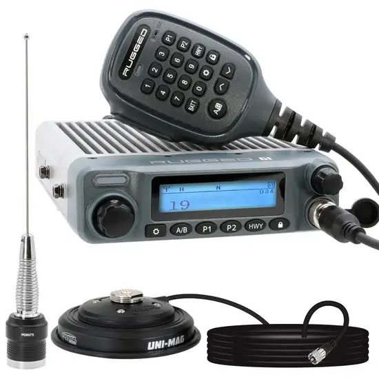 Rugged Radios Radio Kit - G1 Adventure Series Waterproof Gmrs Mobile Radio W/ Antenna 1
