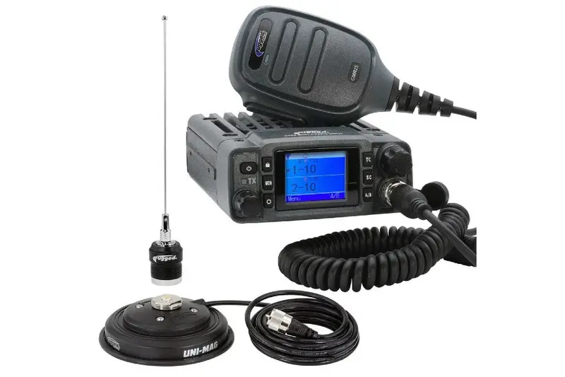 Rugged Radios Radio Kit - Gmr25 Waterproof Gmrs Band Mobile Radio With Antenna 1