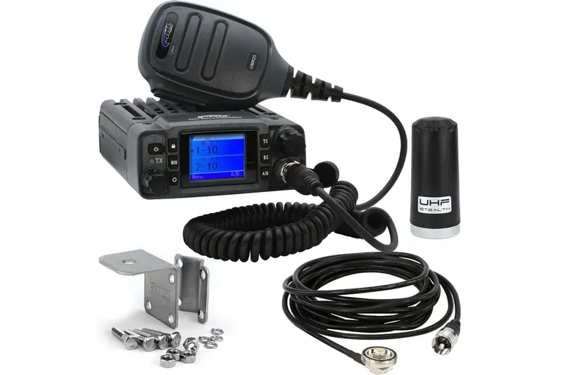 Rugged Radios Radio Kit Lite - Gmr25 Waterproof Gmrs Mobile Radio With Stealth Antenna 1