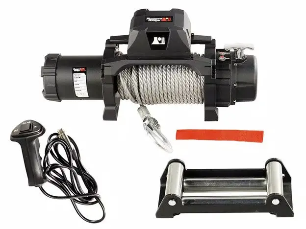 Rugged Ridge 10,000Lbs Trekker Winch W/ Steel Rope And Wire Remote 1