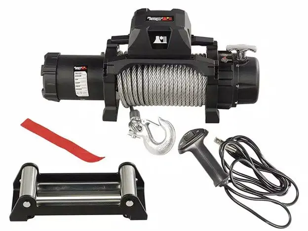 Rugged Ridge 12,500Lbs Trekker Winch W/ Steel Rope And Wire Remote 1