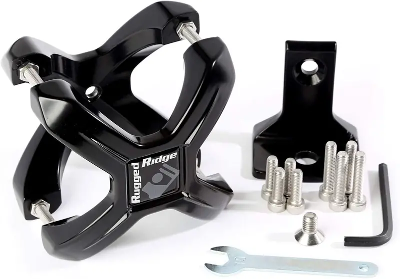 Rugged Ridge 2.25-3In X-Clamp Bar Mount , Black 1