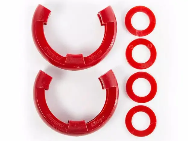 Rugged Ridge 3/4In D-Ring Isolator Kit, Red 1