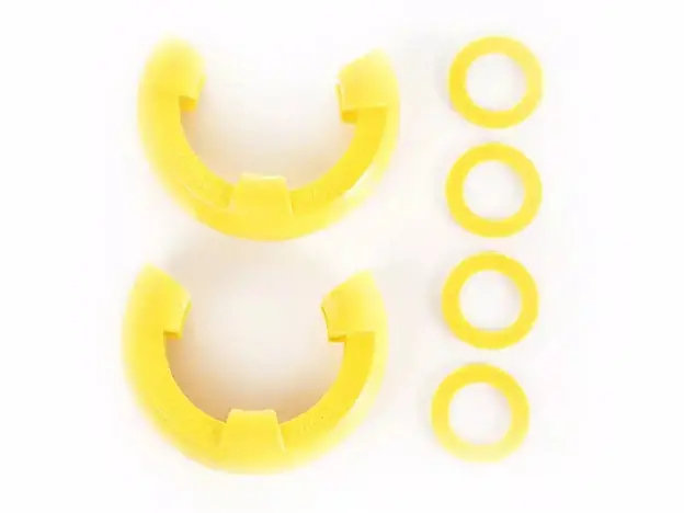 Rugged Ridge 7/8In D-Ring Isolator Kit, Yellow 1
