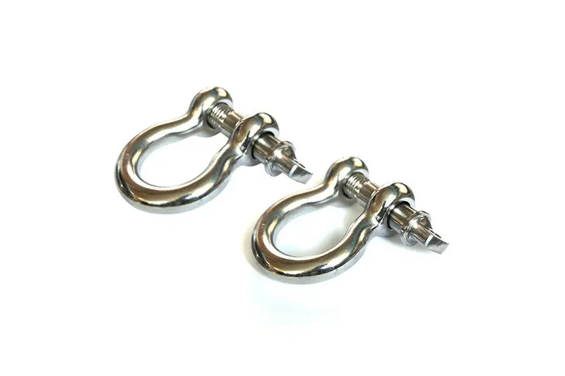 Rugged Ridge D-Ring Shackles, 3/4In Stainless Steel - Pair 1