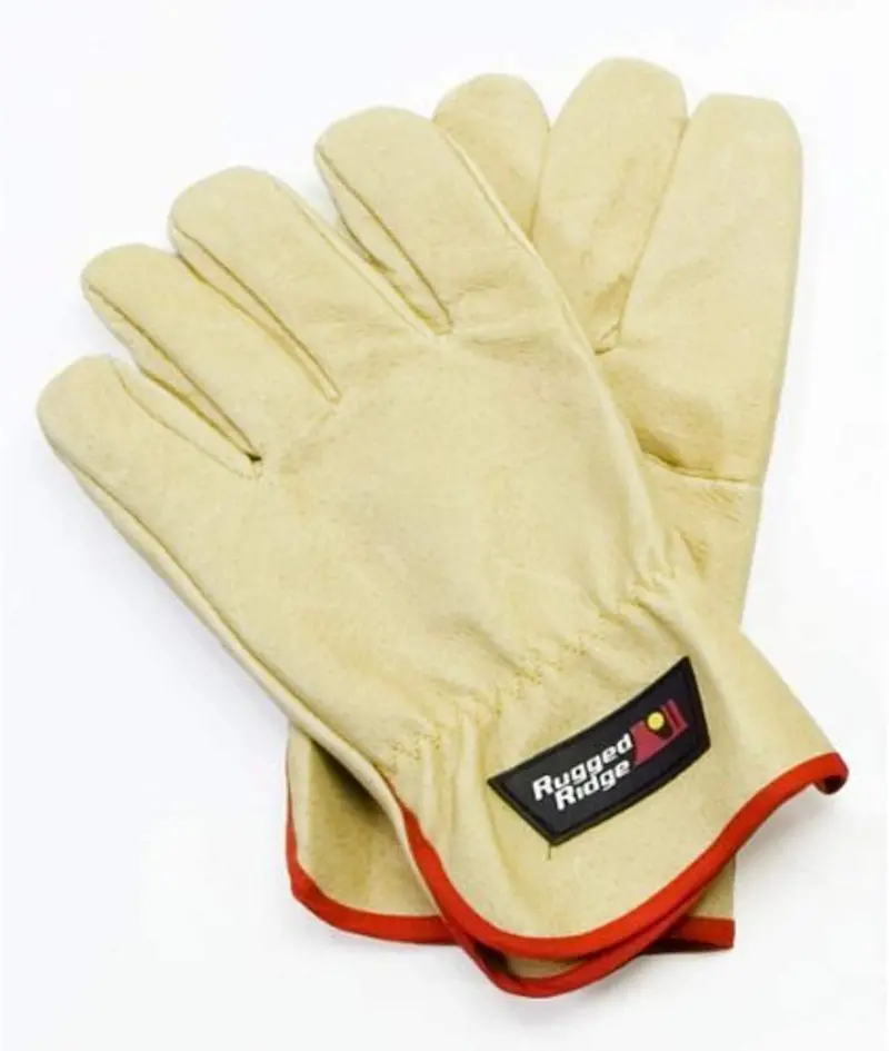 Rugged Ridge Recovery Gloves, Leather 1