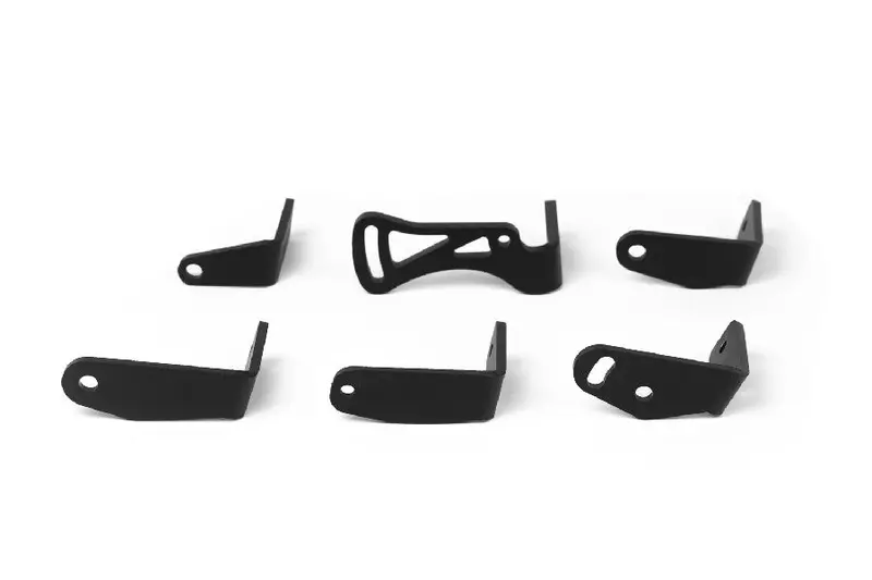 Sherpa Light Bar Brackets For Baja Designs Onx6 Light Bar - Black Textured Powder Coat 1