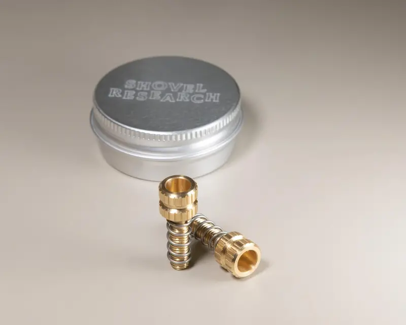 Shovel Research Brass Barrel Adjusters (Pair In Tin) 1