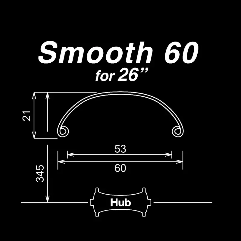 Smooth 60 For 26" Black 1