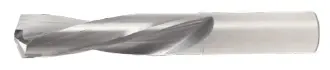 Solid Carbide Drill Screw Machine. 135 Degree Split Point. Cutter Diameter 14. Flute Length 1-1/8". Oal 2"-3/16" - 2 Flutes - 135 Degree Split Point - Uncoated 1