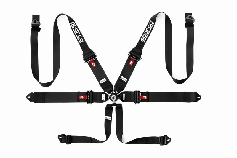 Sparco 6 Pt Hans - 3"/2" Aluminum Pd Harness 1