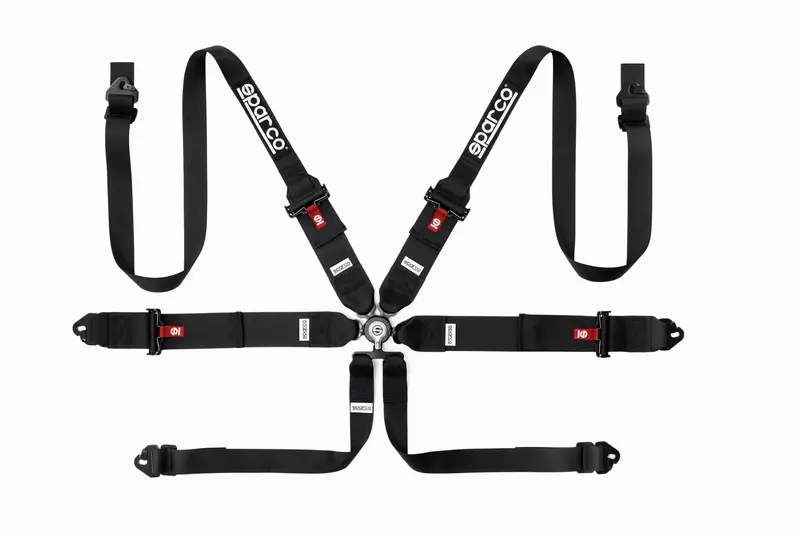 Sparco 6 Pt Hans - 3"/2" Steel Harness 1