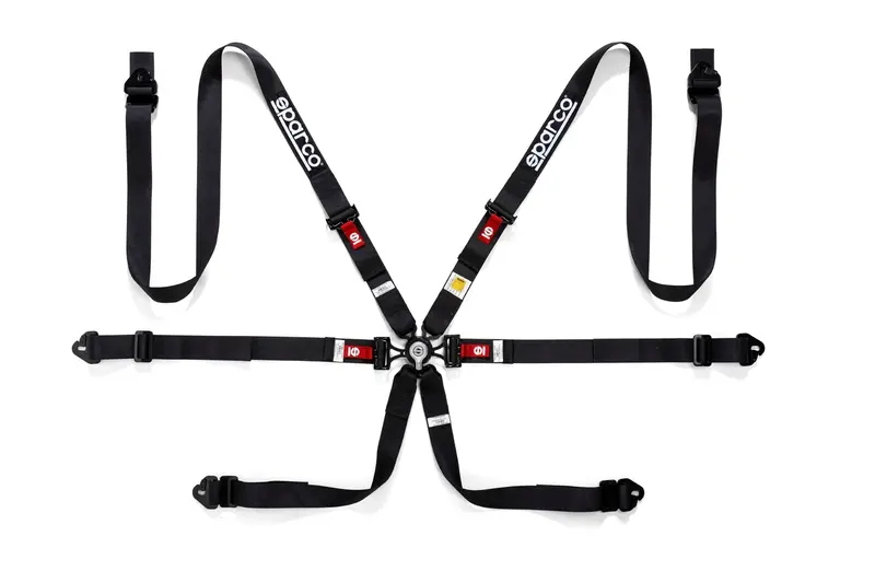 Sparco H-2 6 Pt 2" Steel Pd Harness 1