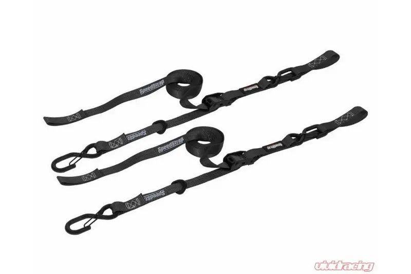 Speedstrap Cam-Lock Tie Down W/ Snap 'S' Hooks And Soft Tie (Black; Pair) 1