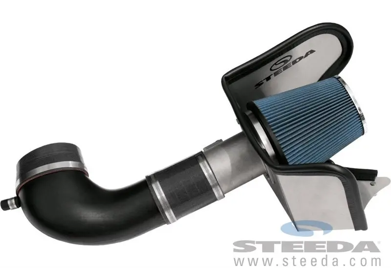 Steeda Mustang Cold Air Intake - Black Inlet W/ Blue Hoses (05-09 Gt/Bullitt) 2